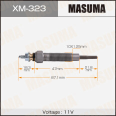 Свеча накаливания Masuma (4M40), арт. XM-323
