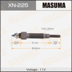 Свеча накаливания Masuma (TD27 / TD42), арт. XN-225