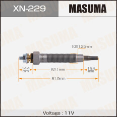 Свеча накаливания Masuma (TD27 / QD32), арт. XN-229
