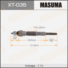Свеча накаливания Masuma (1KZ-TE / 3C-T), арт. XT-035