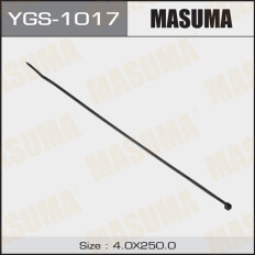 Хомут пластиковый (стяжка) Masuma, 4x250мм, черный, арт. YGS-1017